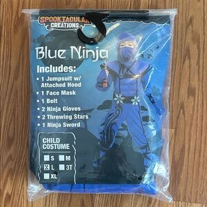 NWT Blue Ninja Boys Halloween Costume size L